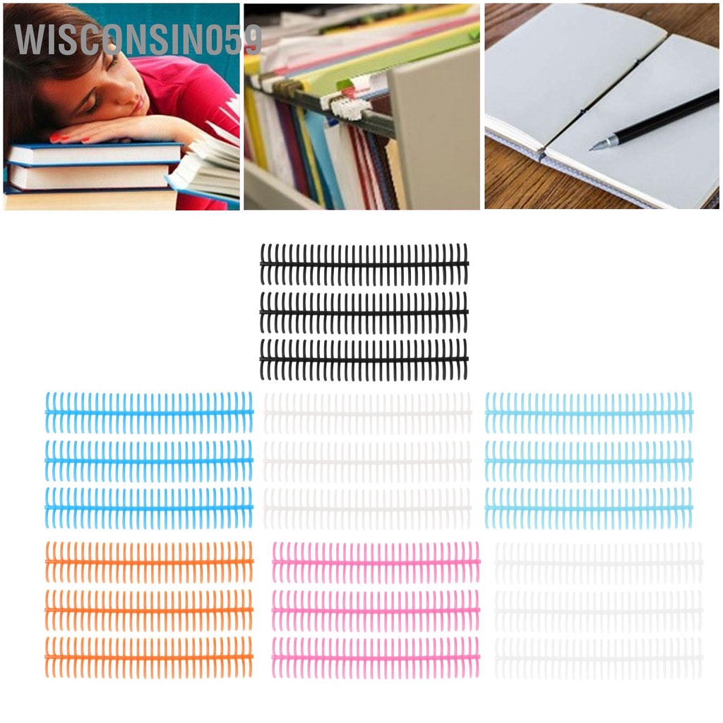 Wisconsin059 10 cái rời Ràng buộc cột sống 30 lỗ 22mm Đường kính bên trong Mang nhẫn nhựa chịu lực