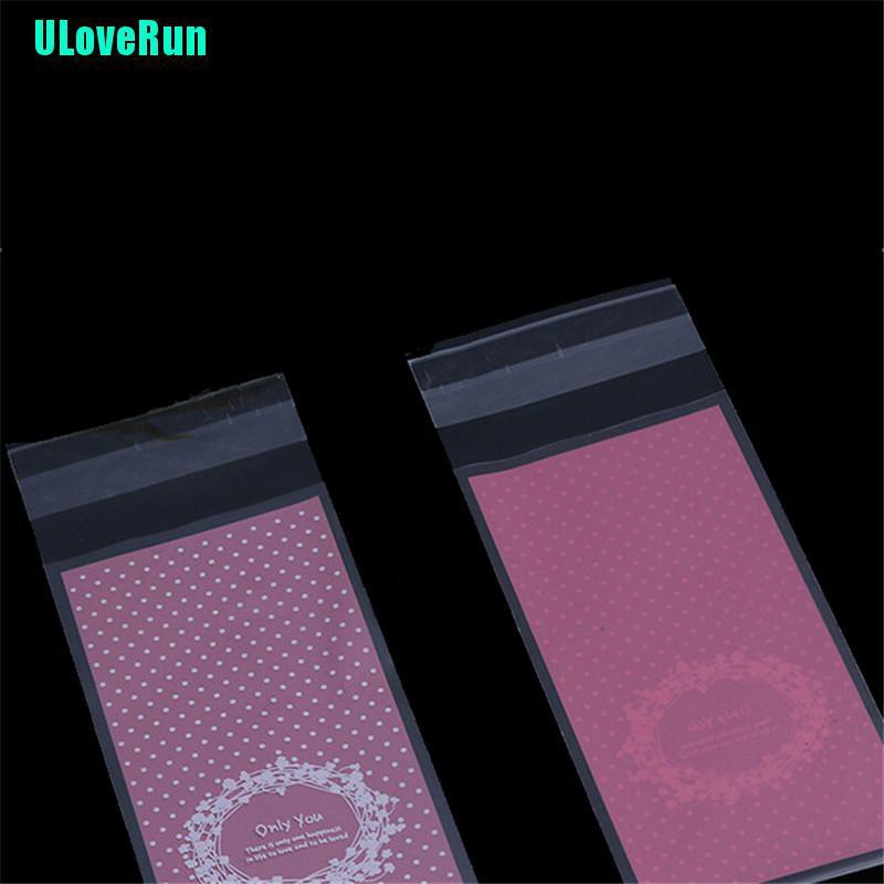 Set 100 Túi Nhựa Mini Tự Dính Dùng Để Đựng Bánh Quy Tiện Lợi