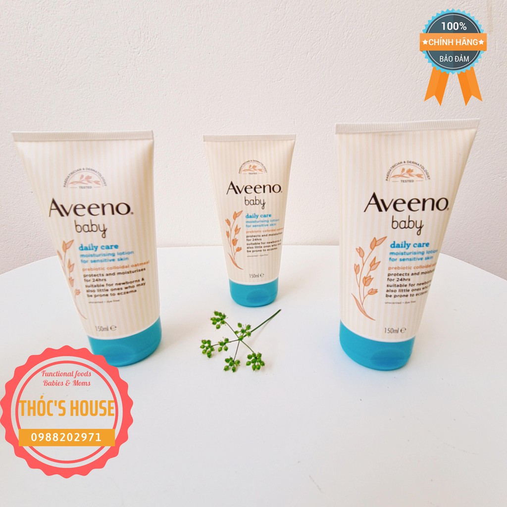 Kem dưỡng ẩm Aveeno Baby Daily care cho trẻ sơ sinh, dùng được cho da nhạy cảm