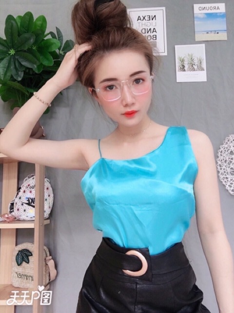Áo kiểu lệch vai MẪU 5( kèm ảnh thật)