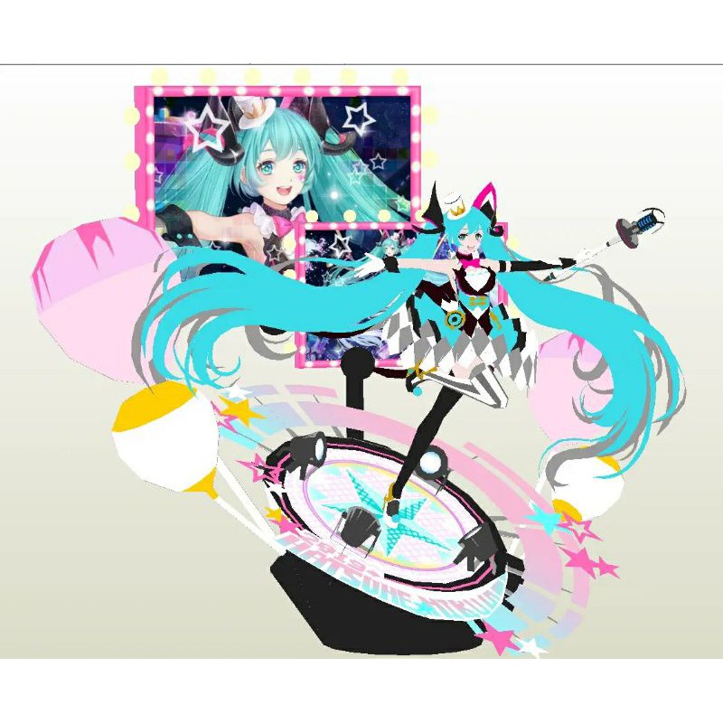 Mô hình giấy anime girl  Hatsune Miku Magical Mirai 2019