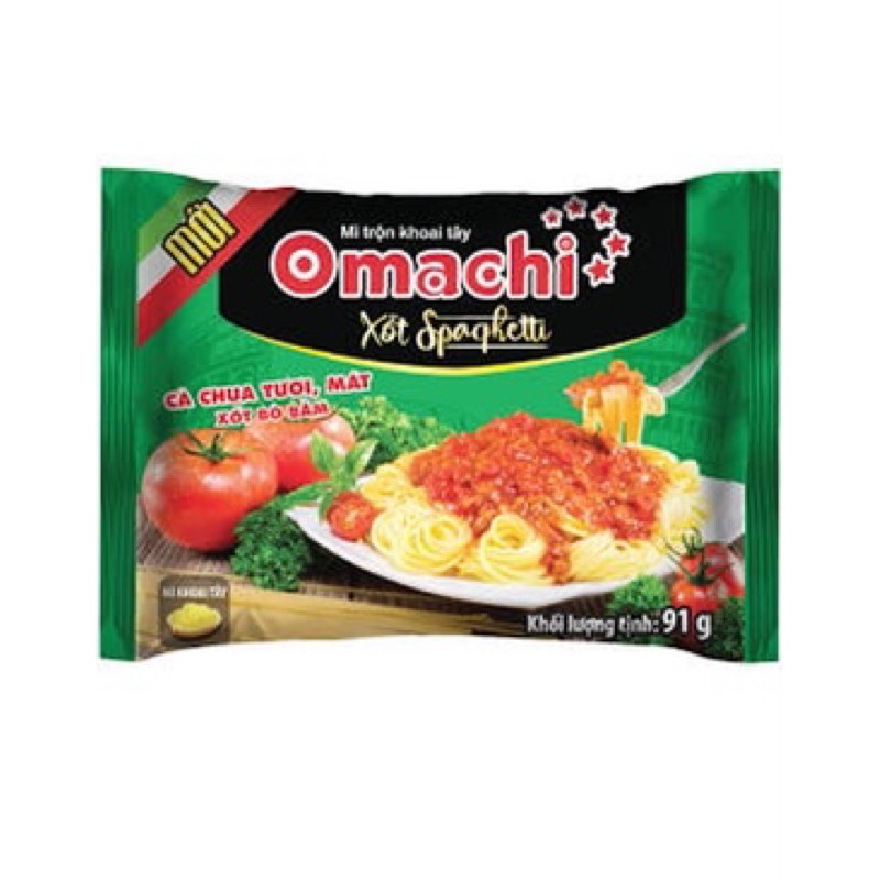 Mì Omachi xốt spaghetti bò bằm 91g