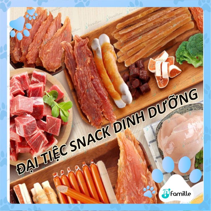 [ĐỒNG GIÁ 20K] Snack Dinh Dưỡng Cho Chó ~ Bánh Thưởng Các Vị ~ Đồ Ăn Vặt Chó Mèo 100g - JFamille Pet Snack