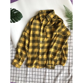 Áo sơ mi kẻ caro nam - Basic Flannel Tshirt Unisex Streetwear