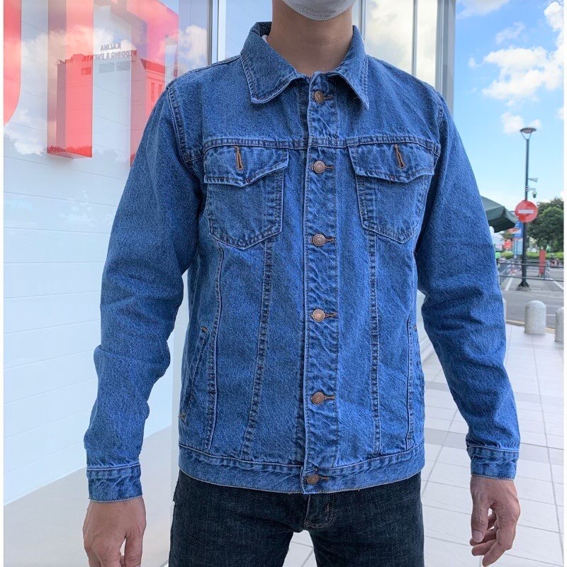 Áo khoác jeans nam trung niên chất vải VNXK AK51