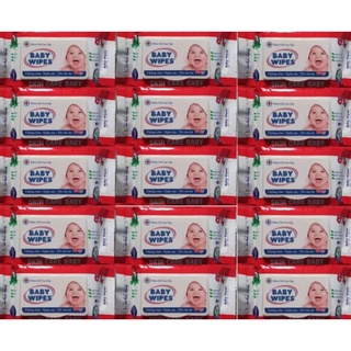 Hỏa Tốc  COMBO 20 Gói khăn giấy ướt cao cấp Baby Wipes 80g.