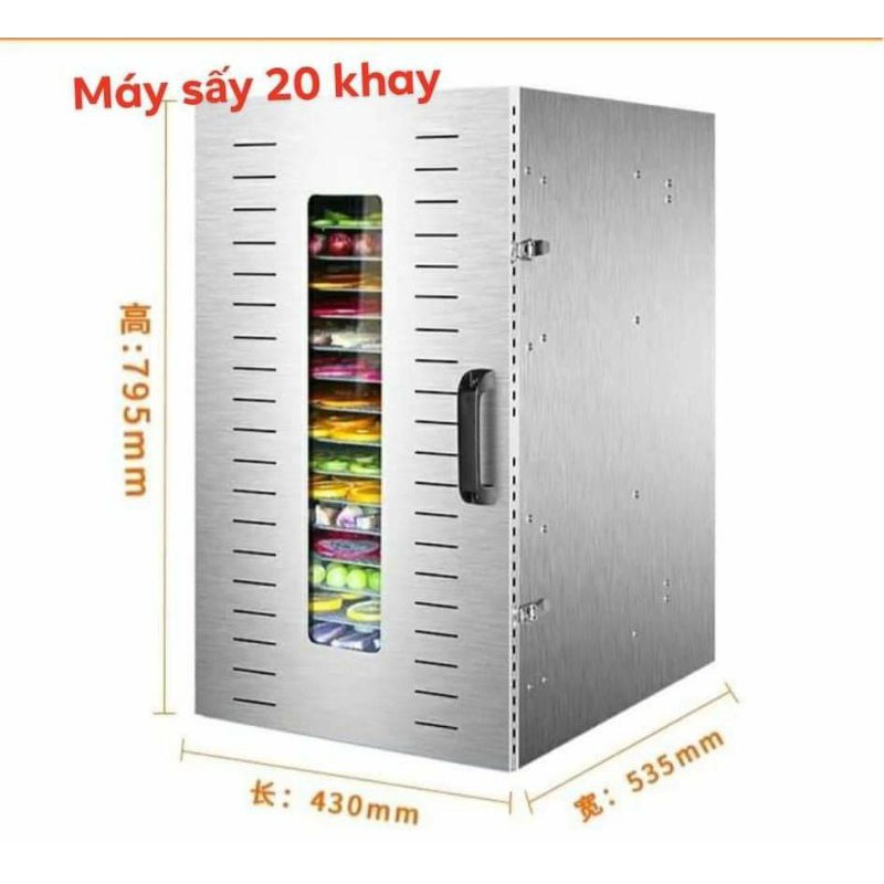Máy sấy trái cây, khô heo bò ,thuốc nam 20 tầng