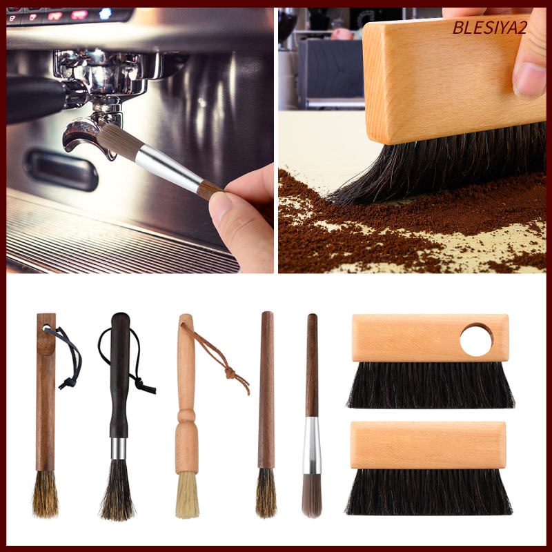 Bàn Chải Vệ Sinh Máy Xay Cà Phê Cán Gỗ Blesiya2