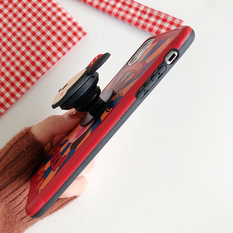 Giá đỡ điện thoại bằng silicon họa tiết hoạt hình dễ thương