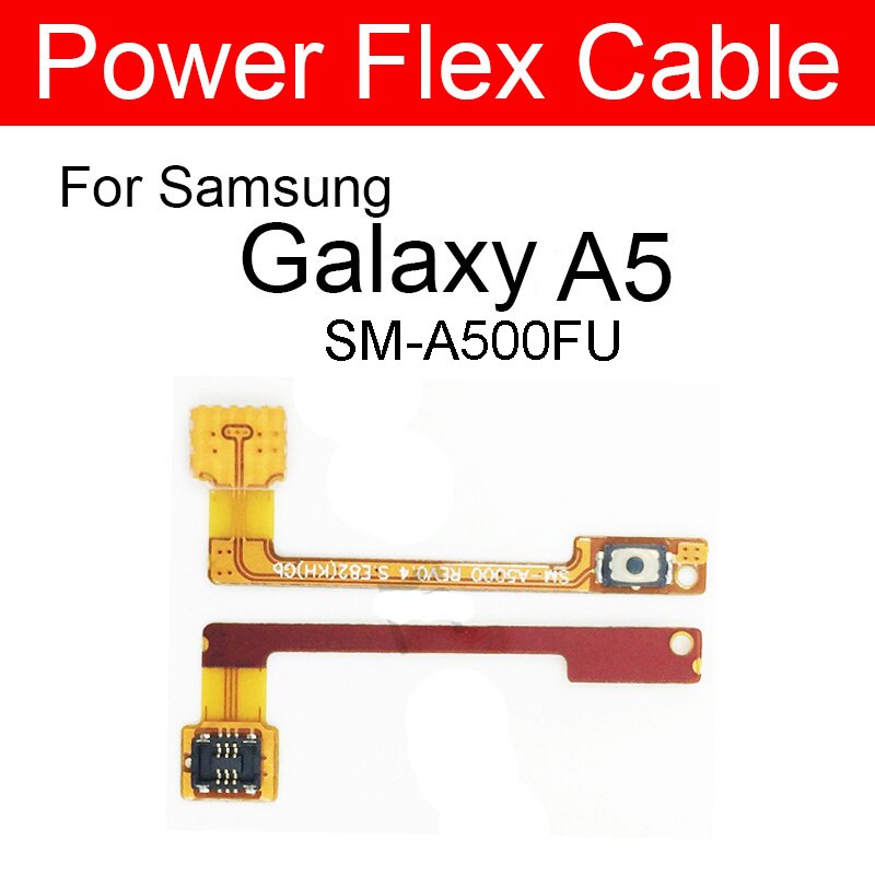 Dây Cáp Nguồn Và Nút Nguồn Cho Samsung Galaxy A3 A5 A7 2015 A3000 A300f Sm-a500fu A500 A500f Sm-a700 A7000