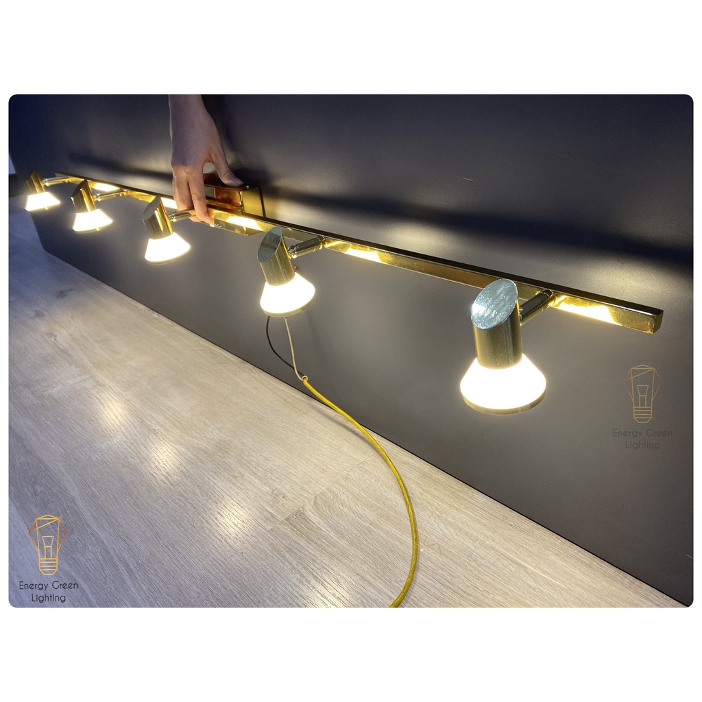 Đèn soi tranh Energy Green Lighting - rọi gương Led 5 đèn chiếu sáng model 3602 -5 15w - Ánh sáng vàng