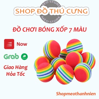 Đồ chơi bóng xốp 7 màu cho mèo, giúp mèo xả stress