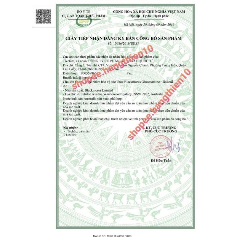 Viên uống bổ khớp Glucosamin + Fish oil 90v Blackmores