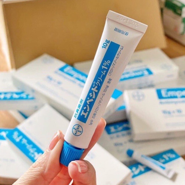 Kem bôi giảm nấm âm đạo Empecid 1% Bayer Nhật Bản - Tuýp 10g