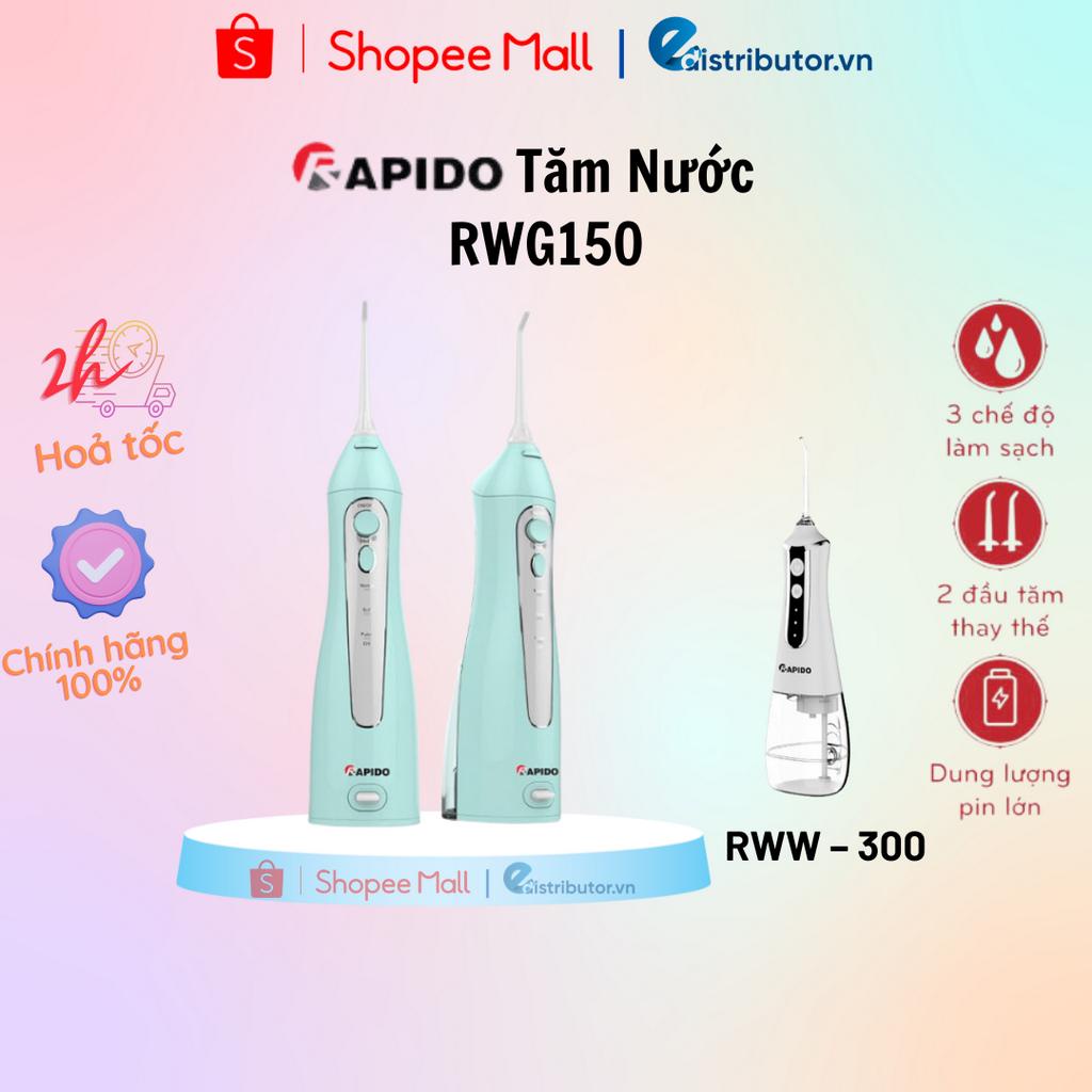 Máy Tăm nước cầm tay Rapido RWG150/RWW300 - Hàng Chính Hãng