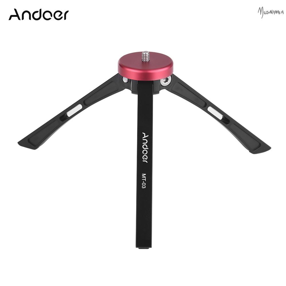 Chân Máy Ảnh Tripod Mt-03 Bằng Hợp Kim Nhôm 1 / 4-3 / 8 "Cho Máy Ảnh Canon Nikon Sony