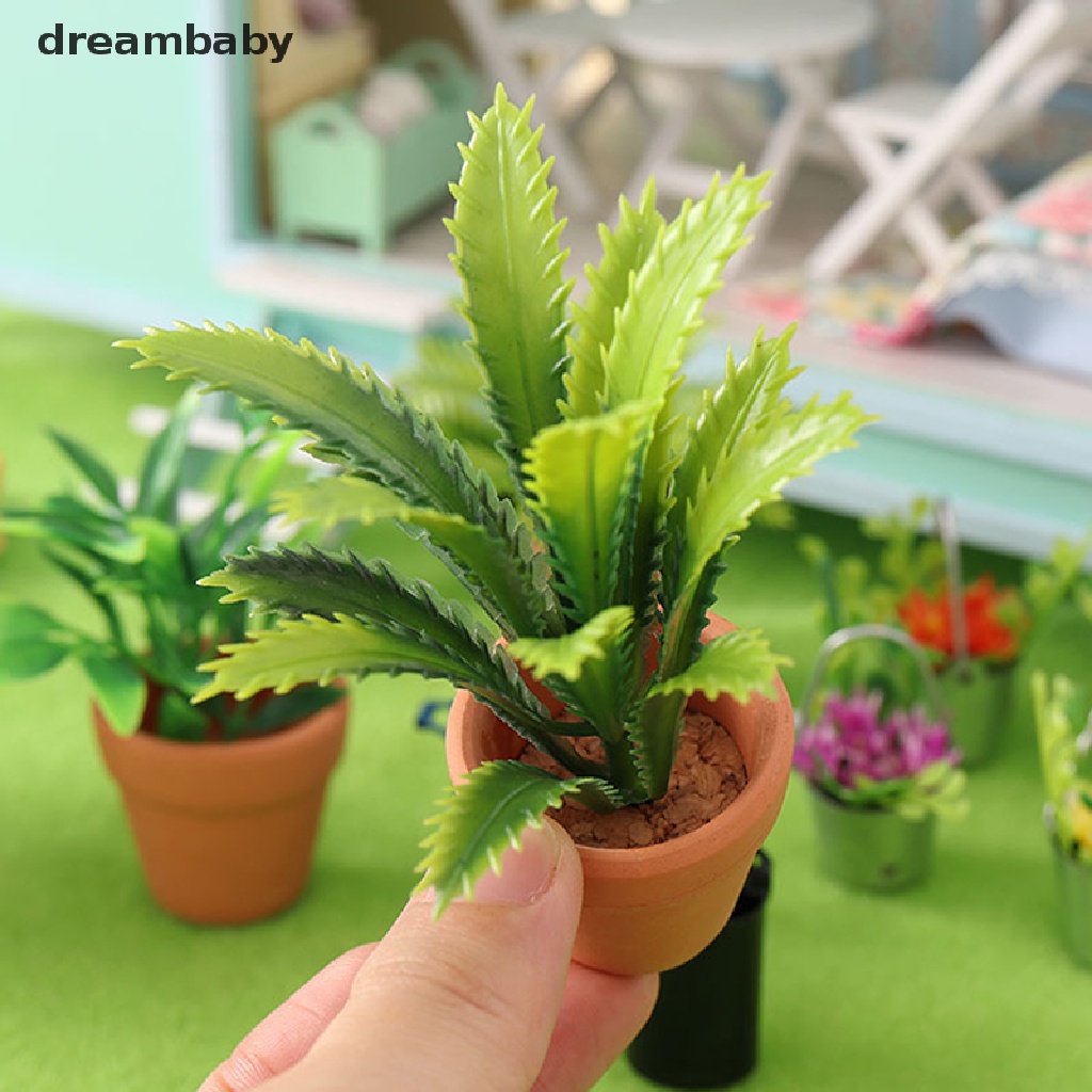 Mô Hình Chậu Cây Mini 1: 12 Dùng Trang Trí Nhà Búp Bê