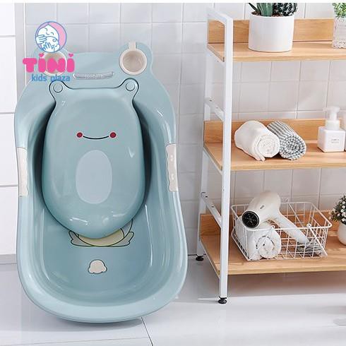 Thau tắm cho bé hình ếch dễ thương bằng chất liệu nhựa cao cấp