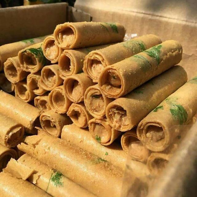 Bánh ống ngò đậu phộng 100g dùng thử - ăn vặt tuổi thơ