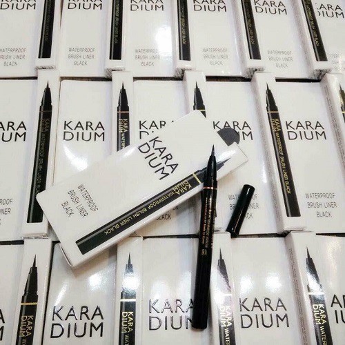 Kẻ Mắt Karadium Waterproof Brush Liner Black bút lông