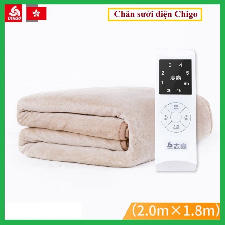 Chăn sưởi điện Chigo hai vùng nóng độc lập - Bảo hành 12 tháng