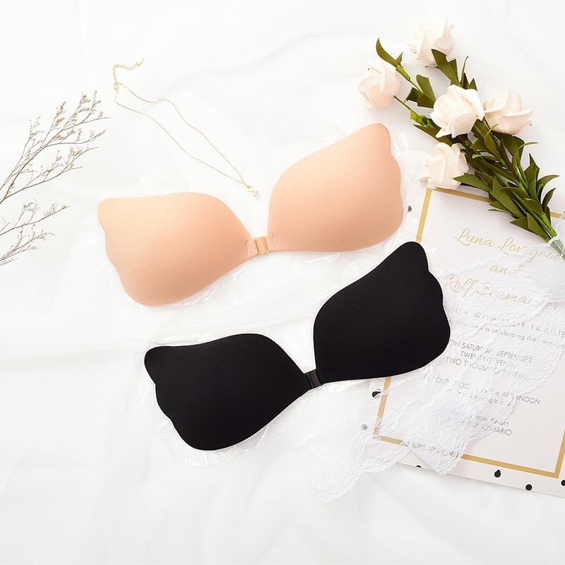 Áo dán cánh tiên, bra dán cài trước ôm nâng ngực sexy mặc váy hở lưng, vai