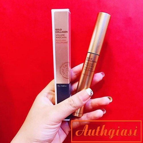 Mascara chuốt mi kiêm dưỡng mi The Face Shop Gold Collagen Volume TFS làm cong mi hiệu quả