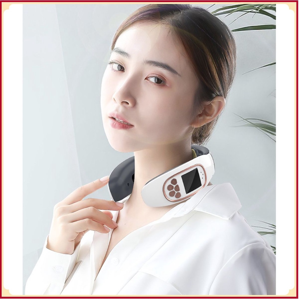 Máy massage xung điện kiêm sưởi ấm cho vai cổ bằng Dr.Meridians có remote điều khiển 🤗😌