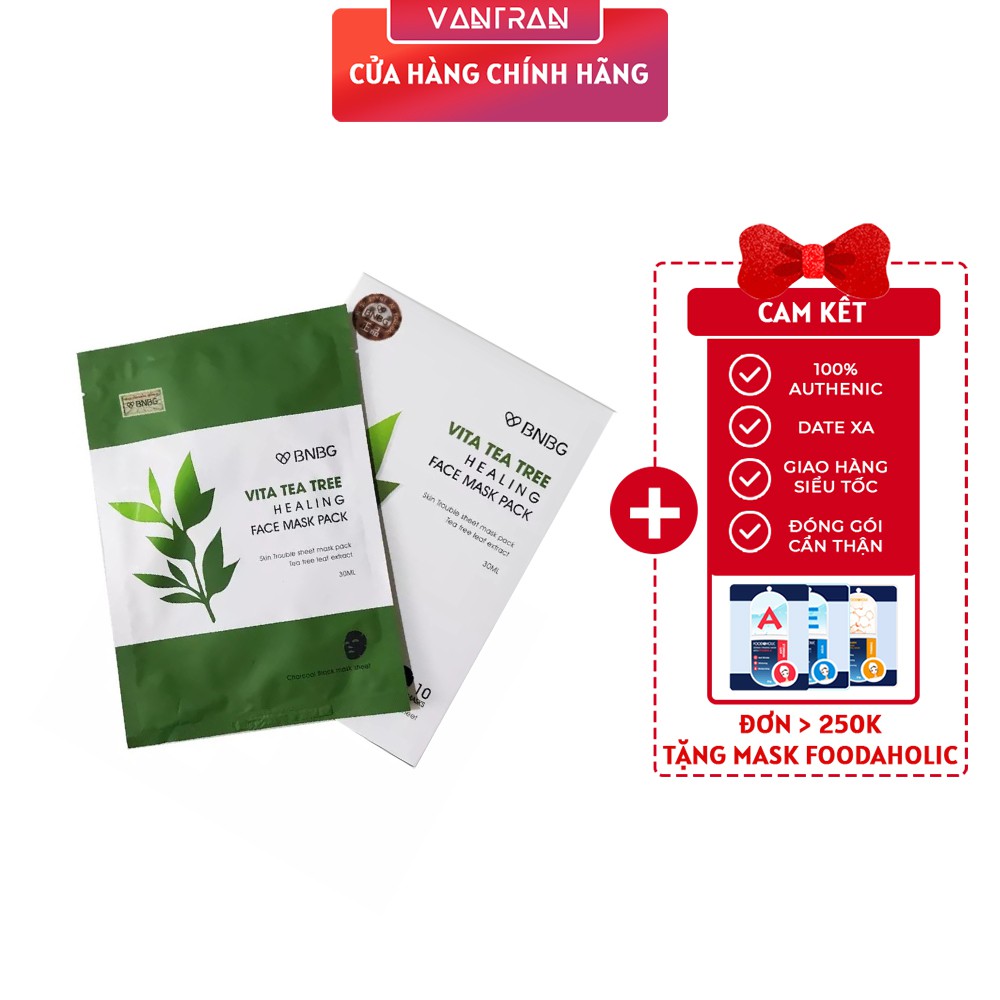 Mặt Nạ BNBG Tràm Trà Thải Độc Da, Giảm Mụn Vita Tea Tree Healing Face Mask Pack 30ml