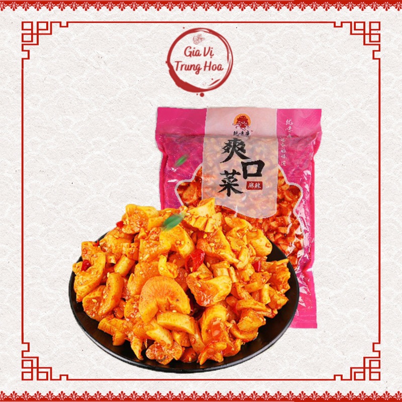 (Cà La Thầu) 1 Túi 2,5kg Củ Cải Xào Cay Giòn Trung Quốc