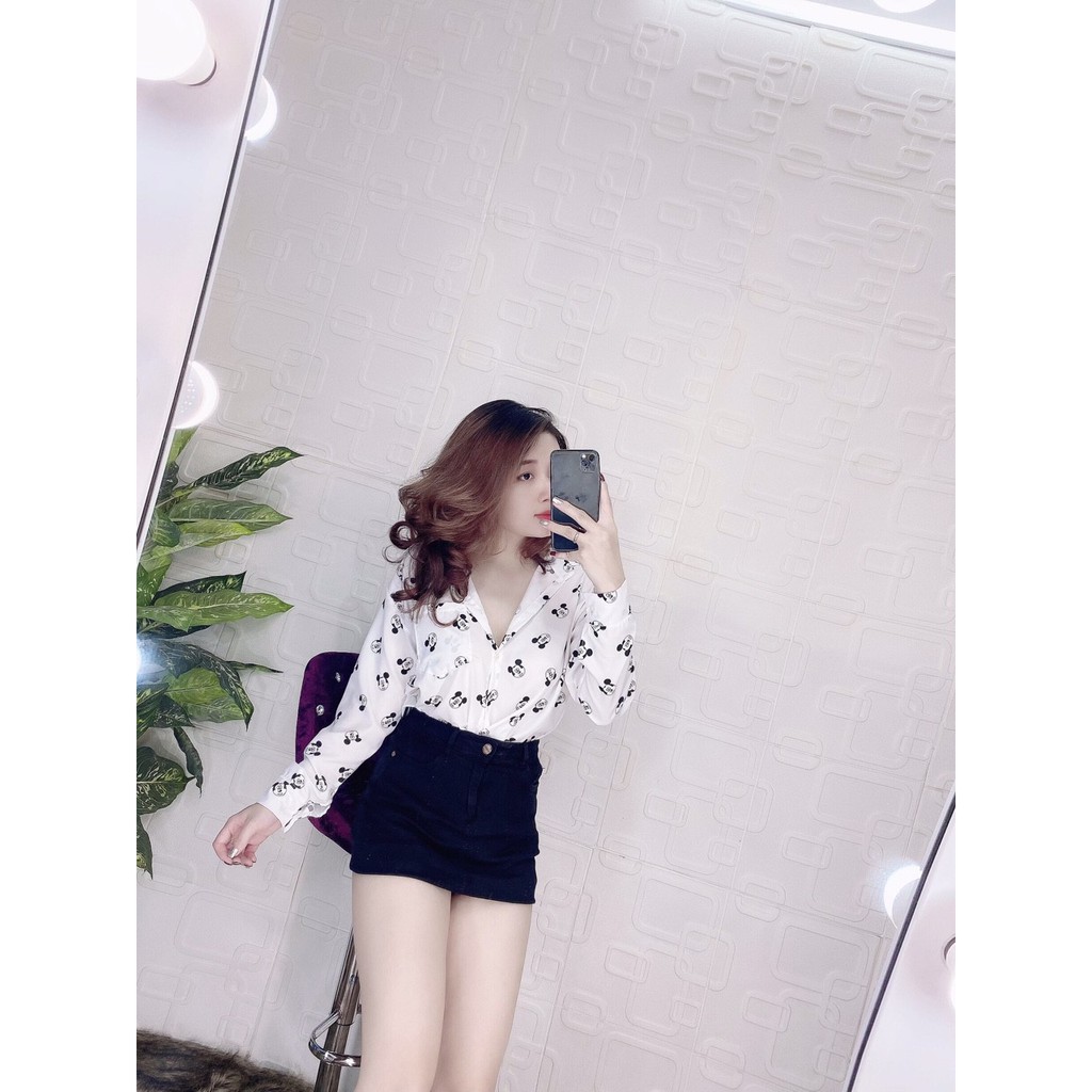 Áo voan in hình MICKEY kín áo siêu hot TTSA0069