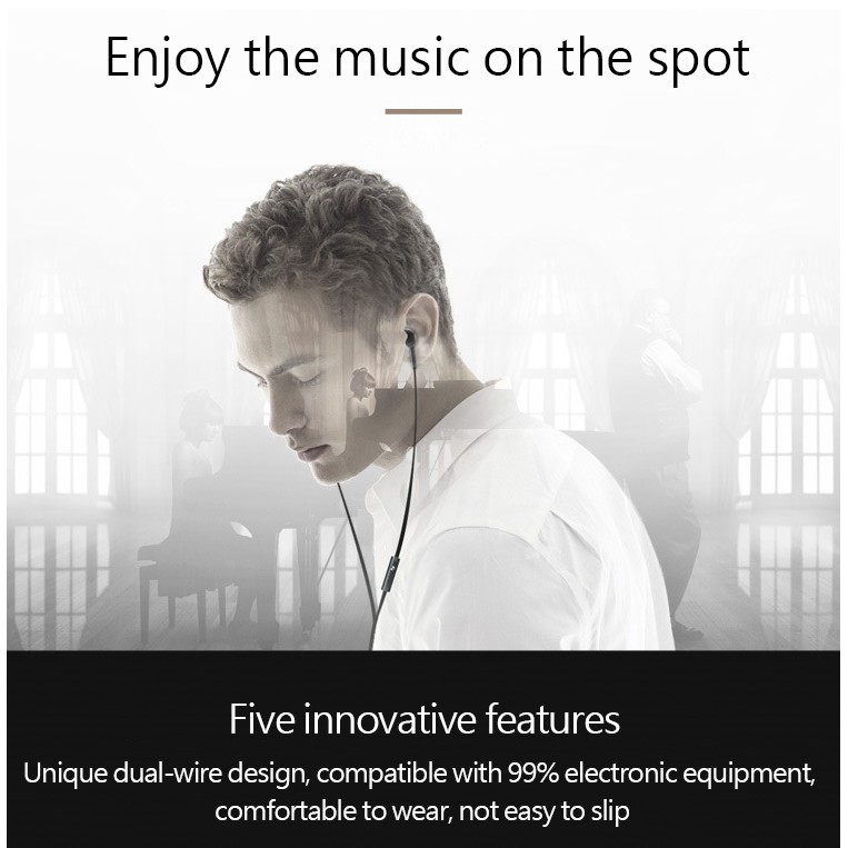 Tai Nghe Nhét Tai Jack 3.5mm Giảm Tiếng Ồn Chuyên Dụng Cho Điện Thoại / Pc