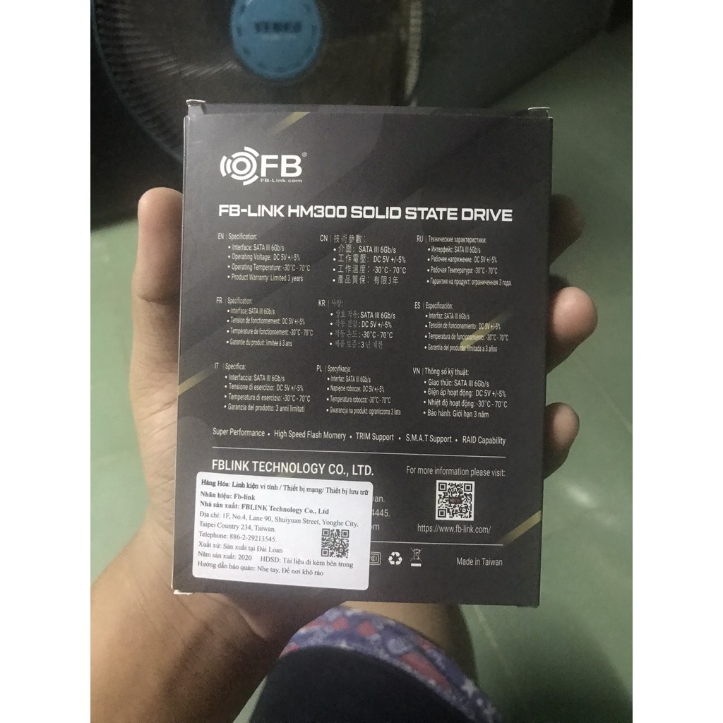 Ổ Cứng SSD FBLink 480GB 240GB 120GB HM300 2.5 inch, SATA III BH Chính Hãng 3 năm