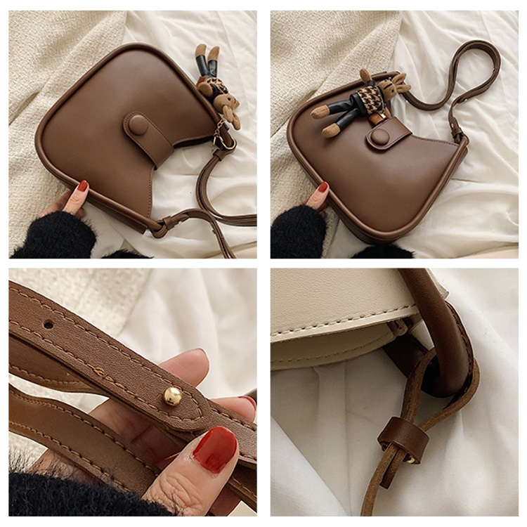 Túi xách nữ đẹp đeo chéo kẹp nách MUNGA chất da cao cấp thời trang công sở đi làm đi chơi TMG08, không kèm móc thú bông