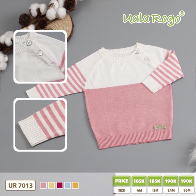 Áo len lông cừu Uala&Rogo 2019