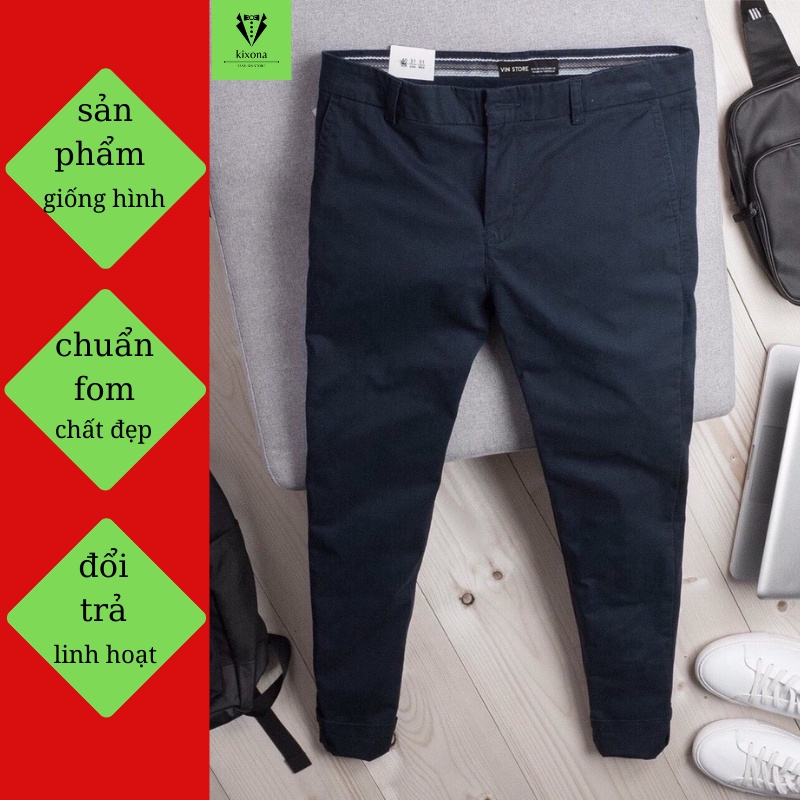 Quần KAKI nam trơn cao cấp kiểu hàn quốc đẹp màu đen ,xám giá rẻ TCS 16