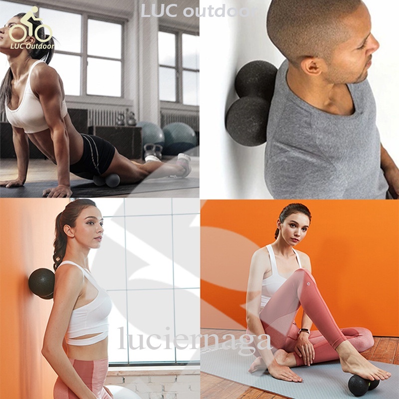 Bóng Lăn Mát Xa Hình Hạt Đậu Phộng Bằng Xốp Hỗ Trợ Tập Yoga Thư Giãn Cho Nữ