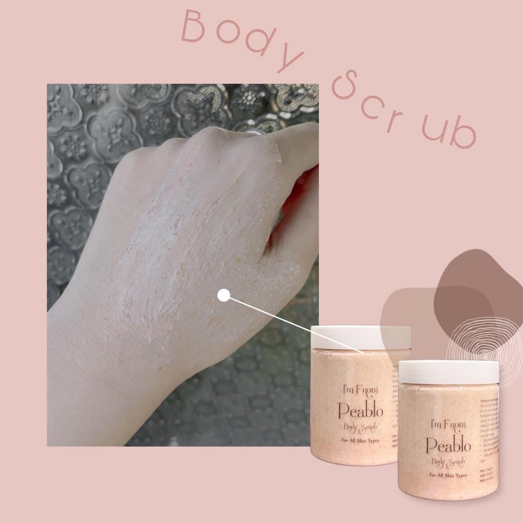 BODY SCRUB - TẨY TẾ BÀO CHẾT TINH DẦU VỎ CAM x HẠT ĐÀO XAY NHUYỄN