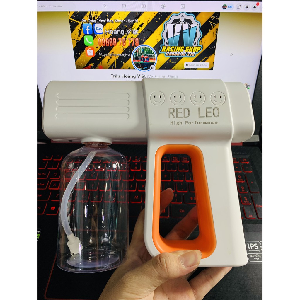 [Q11 - Giao Hỏa Tốc TP HCM] Máy phun xịt khuẩn - Súng phun sương Nano REDLEO Mẫu K6x