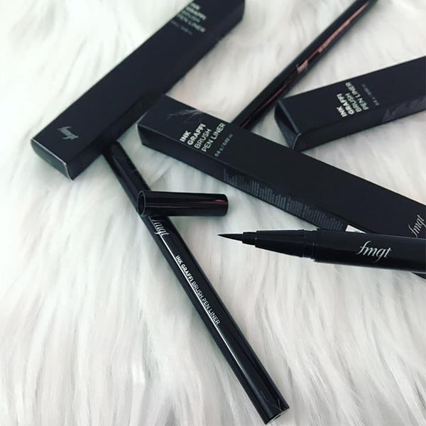 Bút kẻ mắt nước không trôi chống nước chống lem đầu cọ mảnh The Face Shop Ink Graffi Brush Pen Liner 12g