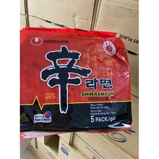 (xả hàng date 11/5/2023 )5 gói Mì cay shin RamyunHàn Quốc 120g