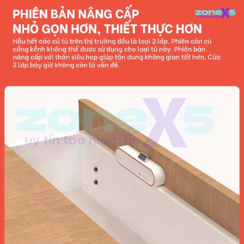 Ổ khoá tủ thông minh Xiaomi Yeelock V2 - Mở khóa bằng ứng dụng