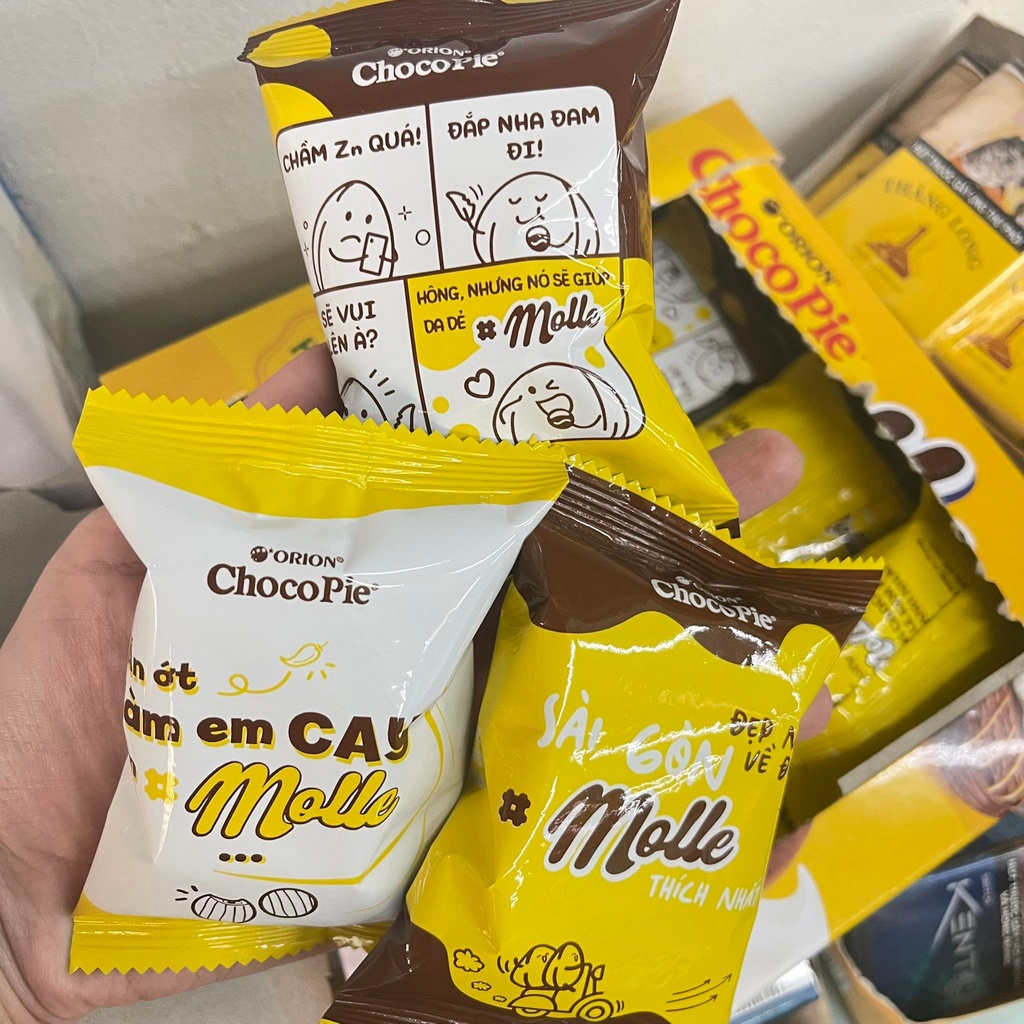 Bánh Chocopie Molle Kem Mềm Vị Hạnh Nhân Hộp 276G