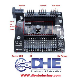 ĐẾ RA CHÂN ESP8266 TƯƠNG THÍCH NODEMCU LUA V3 CH340