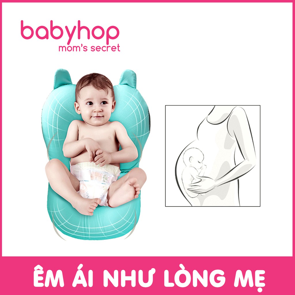 [Mã FMCGHAPPY giảm 8% đơn 250K] Đệm tắm nằm đỡ lưng cho bé babyhop