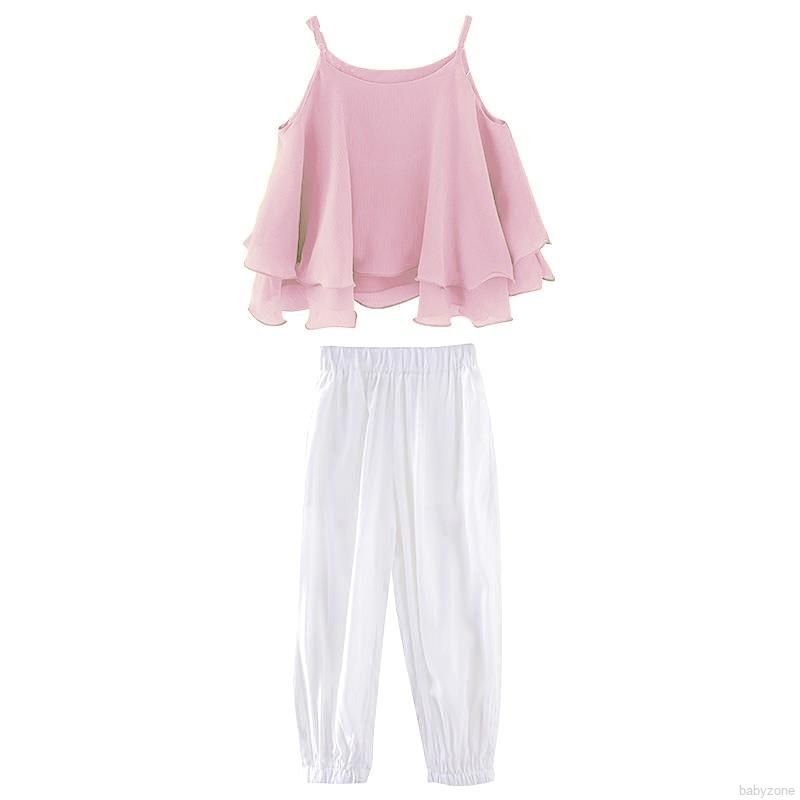 Set Áo Sát Nách+Quần Dài Cho Bé Gái