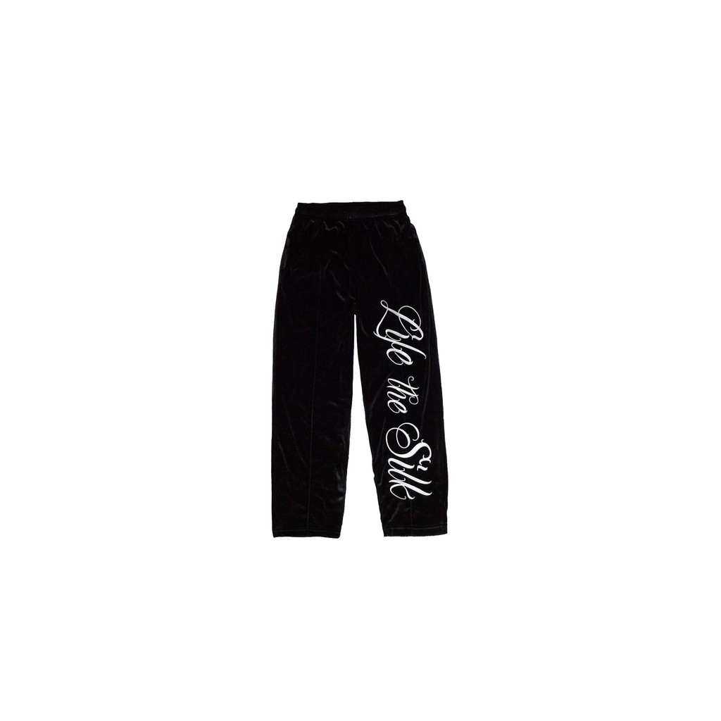 Quần Dài Nhung Lụa Unisex Phong Cách Đường Phố Chính Hãng VIETGANGZ "Black Velvet Pants"