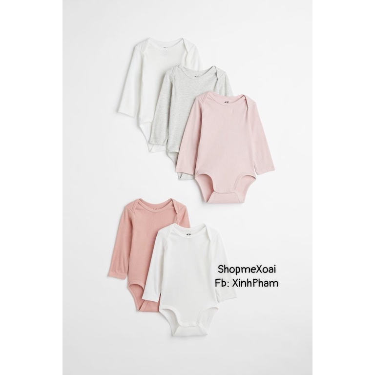 BODYSUIT HM DÀI TAY 3-5KG XUẤT DƯ XIN CHO BÉ TRAI/BÉ GÁI SIZE 3M