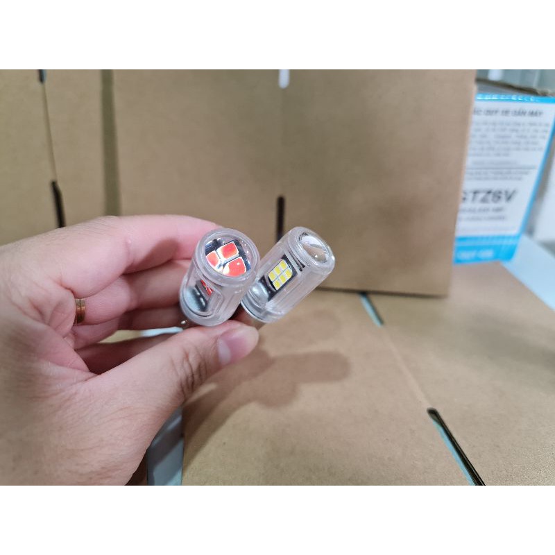 Led hậu siêu sáng 16 Tim cho xe máy xe oto chân 1157