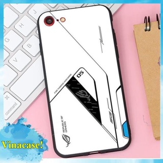 Ốp lưng kính cường lực iPhone 7, iPhone 8 - ROG Gaming